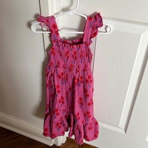 Hanna Andersson pink floral girl’s dress size 4